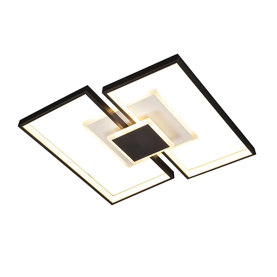 Люстра стельова LED Levistella 7871027, 74W, біло-чорна, з пультом, сучасний стиль для дому - фото 4