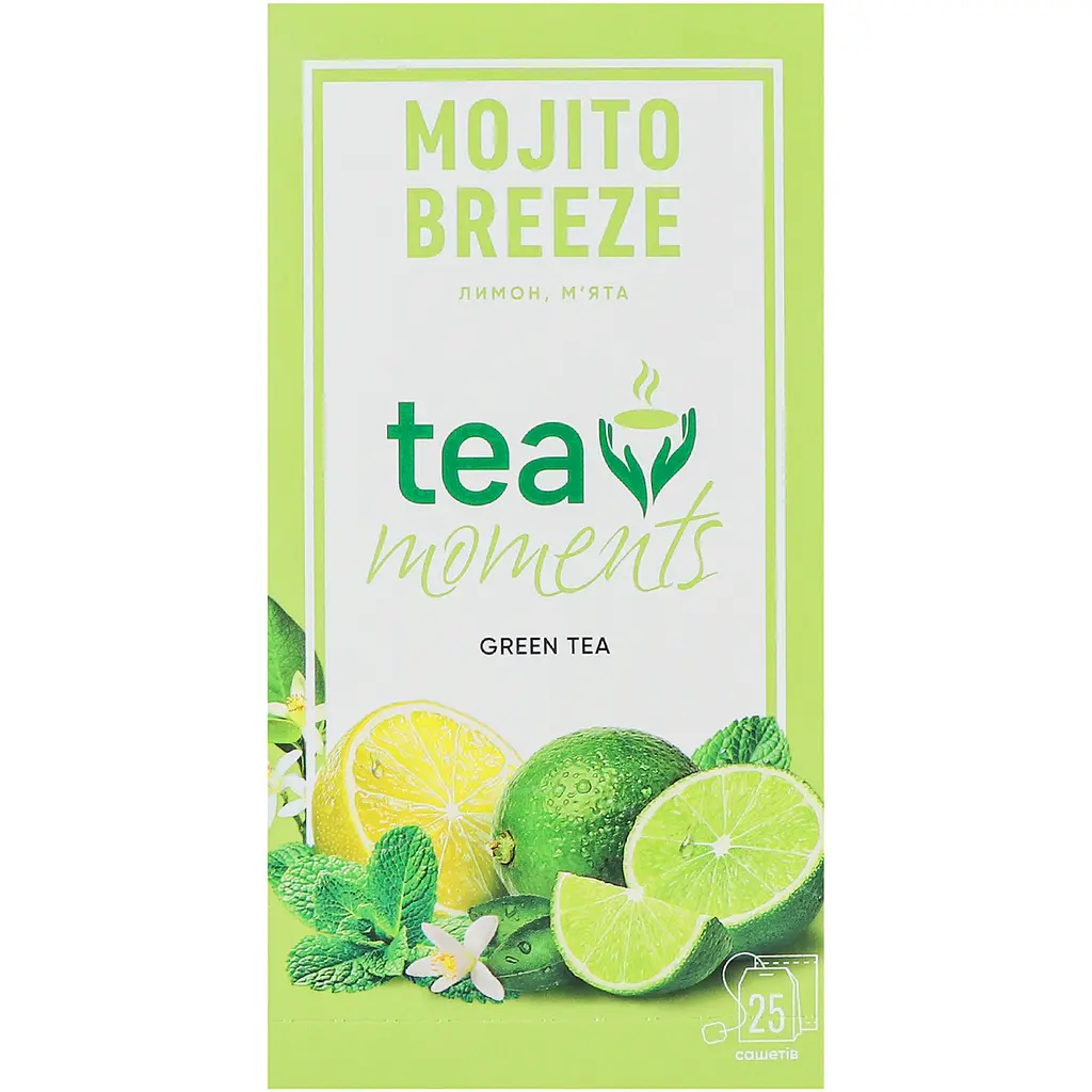 Чай Tea Moments Mojito Breeze 40 г (25 саш. х 1.6 г) - фото 3