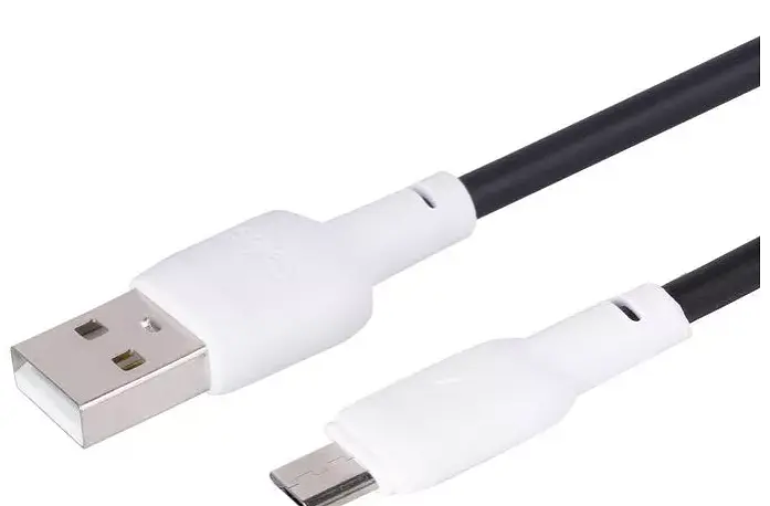 Кабель Gelius Full Silicon Cable USB to MicroUSB GP-UCN001M 18W 1.2m Black-White - фото 2