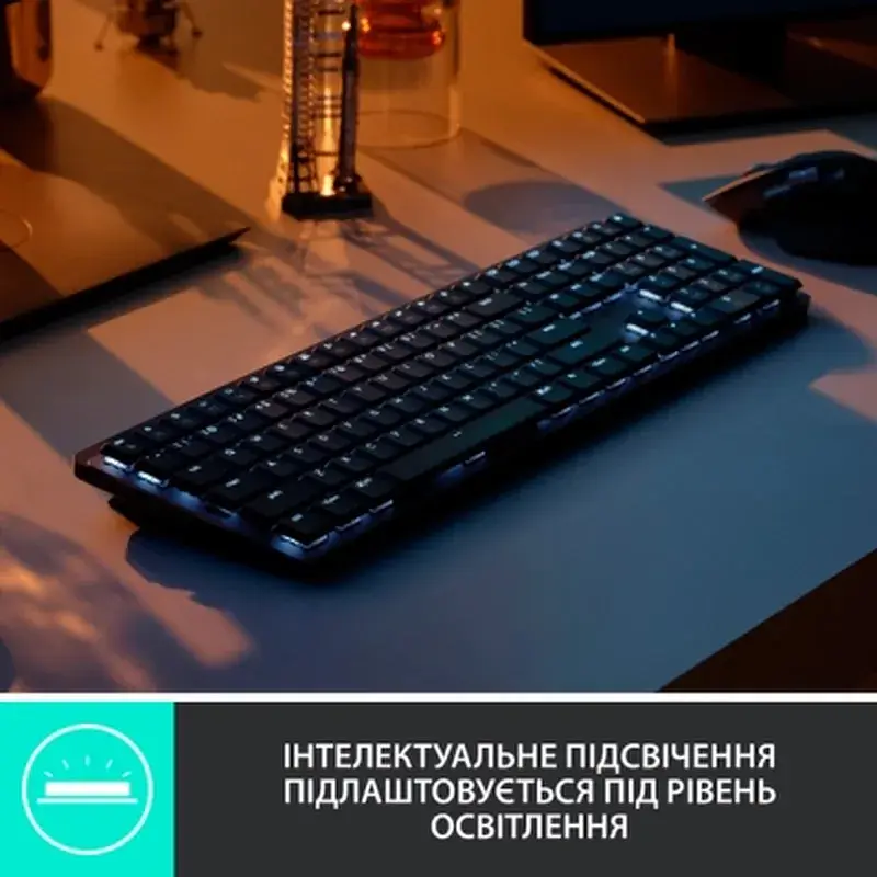 Клавіатура Logitech MX Mechanical Wireless Illuminated Performance Graphite (920-010757) - фото 4