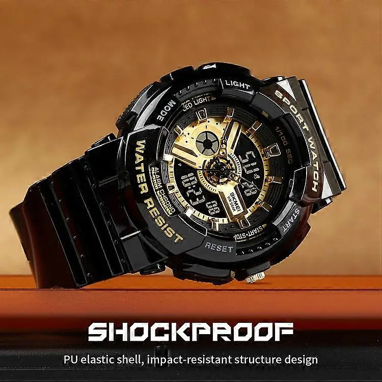 Часы наручные Skmei 1689 Black Gold, 1689BKGD (18365) - фото 3