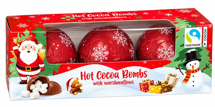Шоколадні бомбочки Chocolate Bombs з маршмеллоу 3 шт