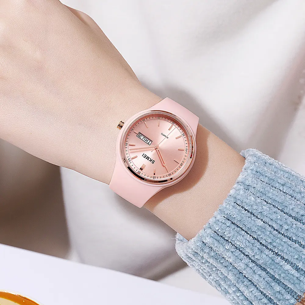 Наручний годинник жіночий 2057PK Pink Skmei acs0030342 - фото 3