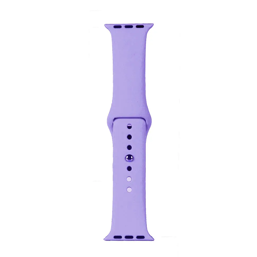 Ремінець Silicone Apple Watch 42/44/45/46/49 мм Elegant Purple S (39) (41) - фото 2