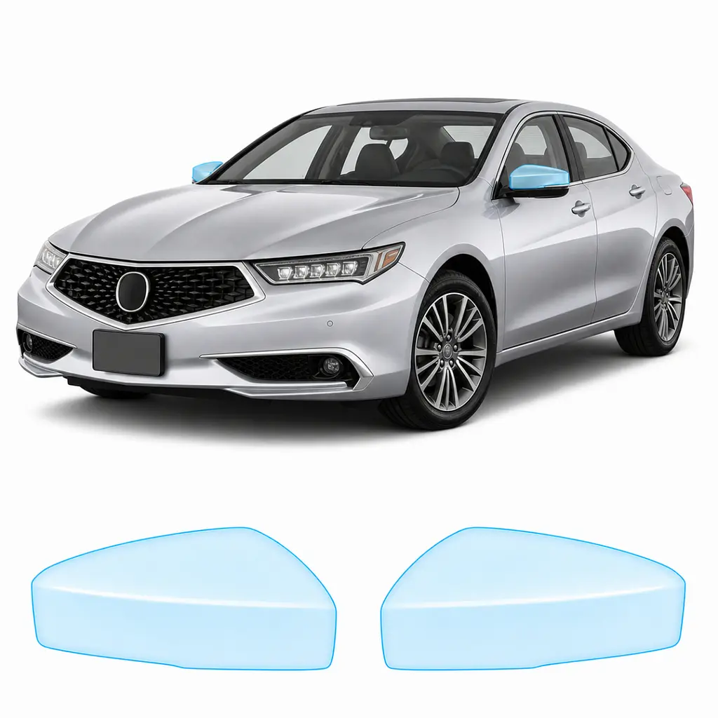 Антигравійна захисна бронеплівка за лекалами для Acura TLX I facelift 2018-2020 - дзеркала