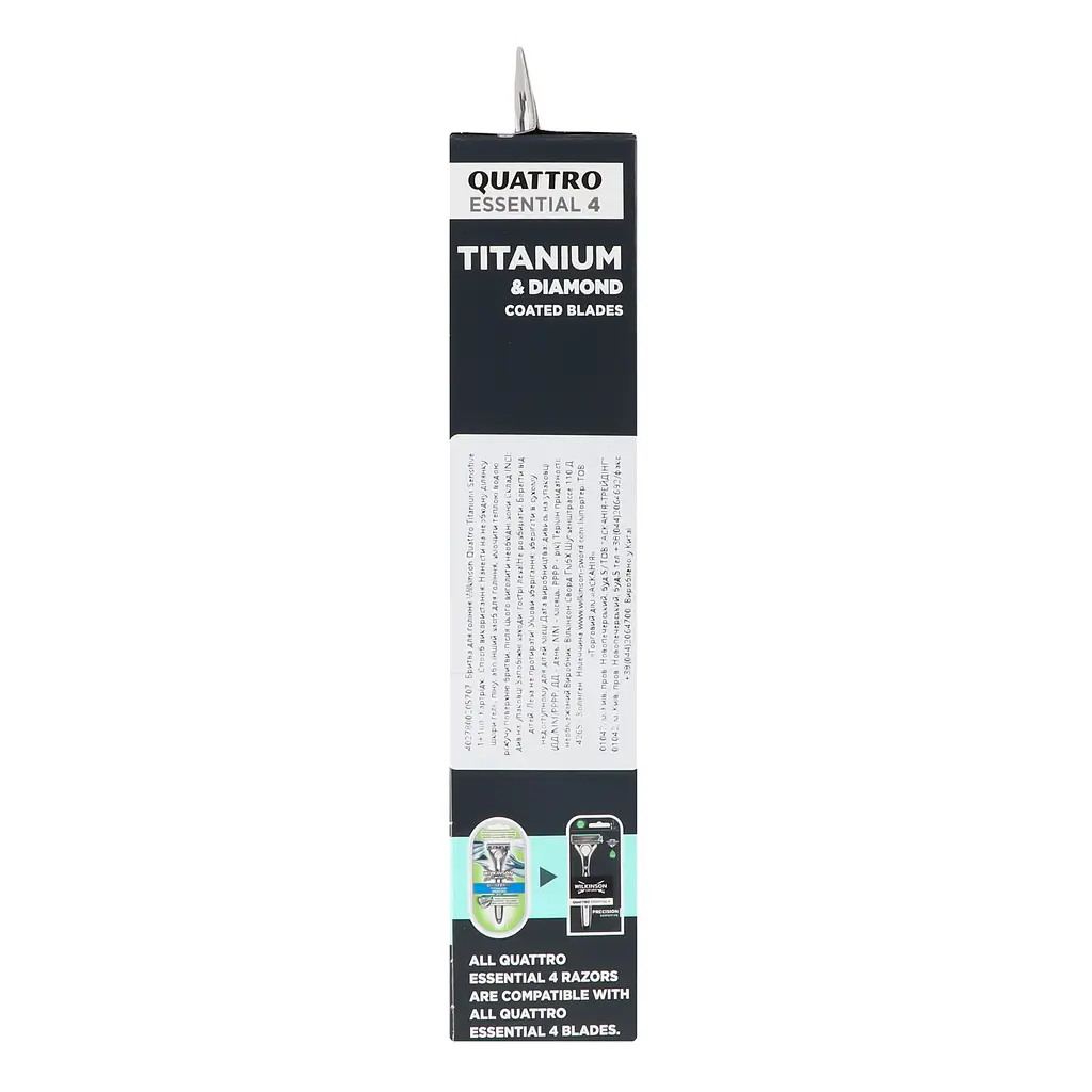Бритва Wilkinson Sword Quattro Titanium Sensitive зі змінним картриджем, 1 шт. - фото 5
