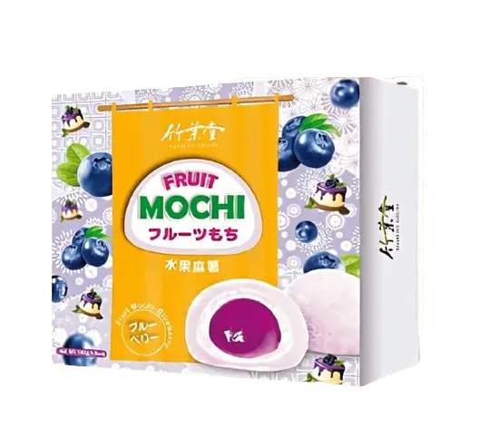Японські моті Bamboo House Fruit Mochi Fruit Mochi Blueberry Чорниця 140г - фото 2