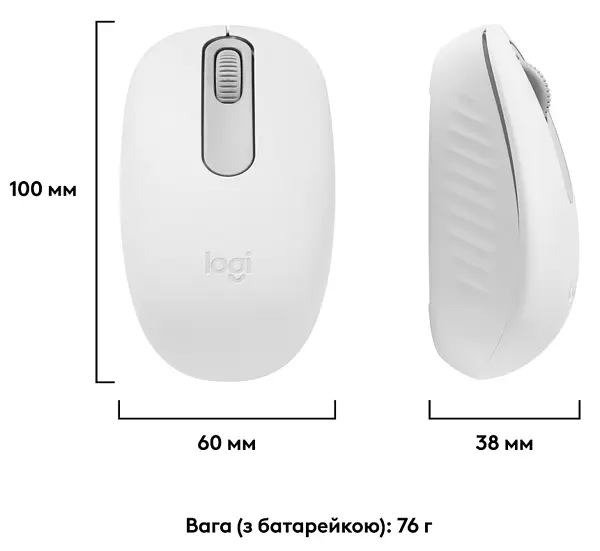 Комп'ютерна миша Logitech M196 Bluetooth Off White L910-007460 teh0022082 - фото 8