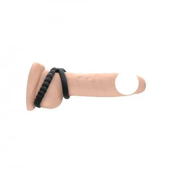 Ерекційне кільце подвійне силіконове Dorcel Dual Ring для затримки Чорний - фото 6