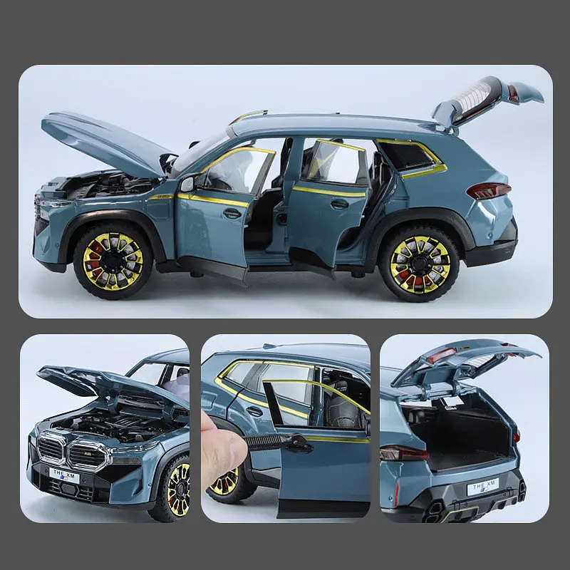 Колекційна металева модель автомобіля АвтоЕксперт BMW XM з інерцією, світлом та звуком 1:24 - фото 9