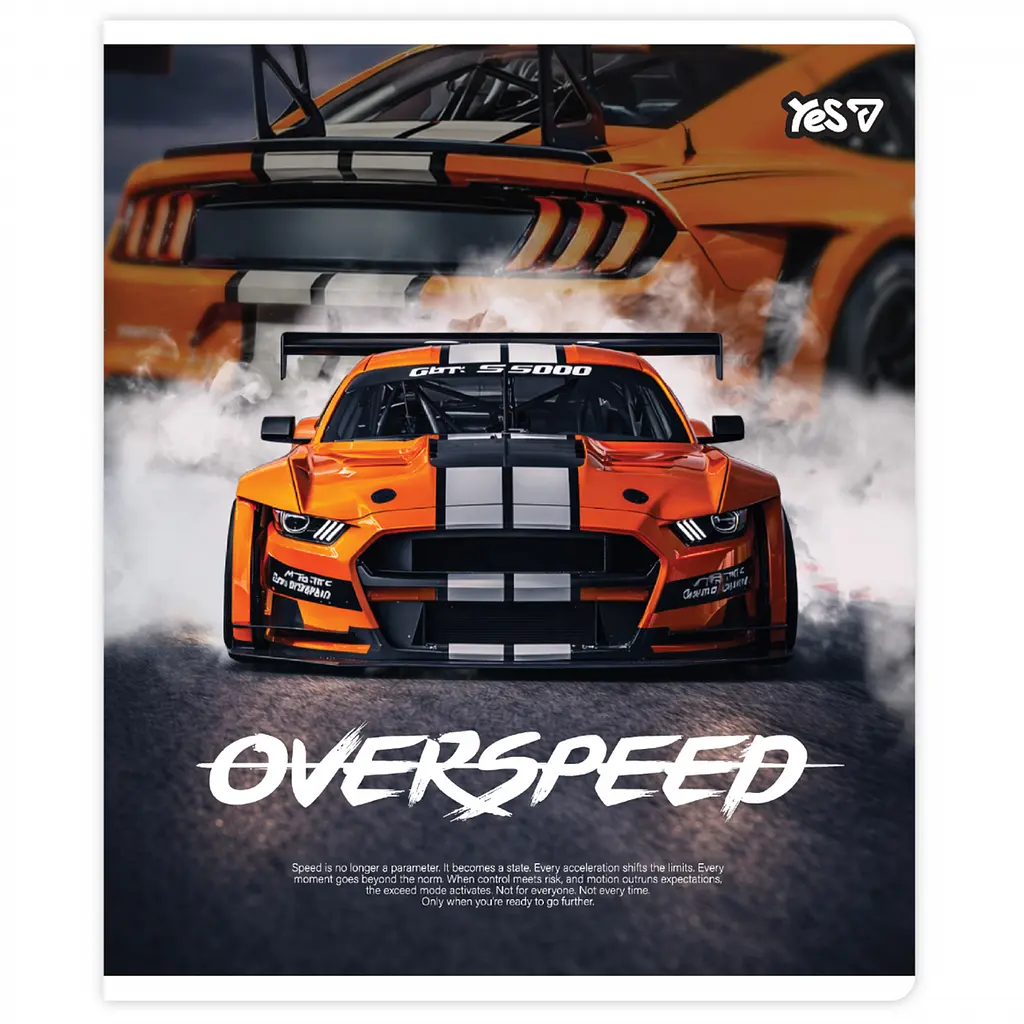 Зошит учнівський Yes Overspeed А5 18 аркушів лінія 10 шт. (768589) - фото 5