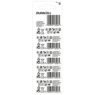Батарейка Duracell LR44 / V13GA / A76 (плакат 2х5) х 10 (5008184) - фото 2