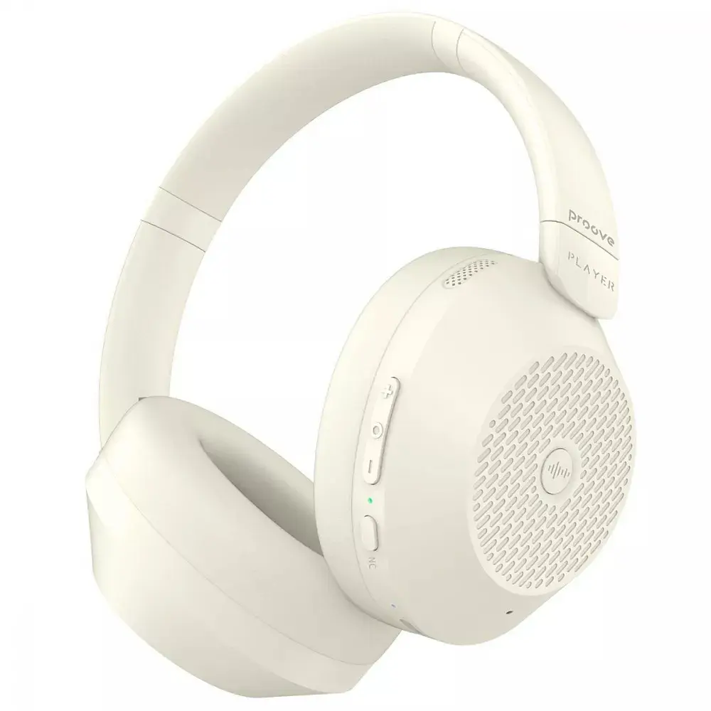 Беспроводные накладные наушники Proove Player, ANC, BT5.3, 400mAh, 25-55h, beige UA UCRF* - фото 2
