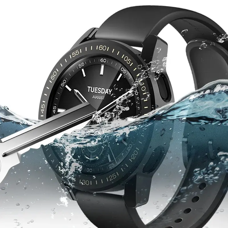 Захисний чохол Tamister для смартгодинника Xiaomi Watch S3 з плівкою чорний - фото 7