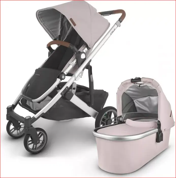 Універсальна коляска 2 в 1 UPPAbaby CRUZ 2, ALICE (пилово-рожевий | срібляста рама | руда шкіра) на замовлення 5-10 днів - фото 2