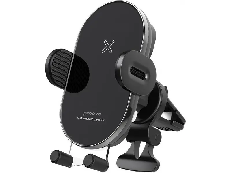 Автомобільний тримач для смартфона Proove Rounded Energy 15W Black