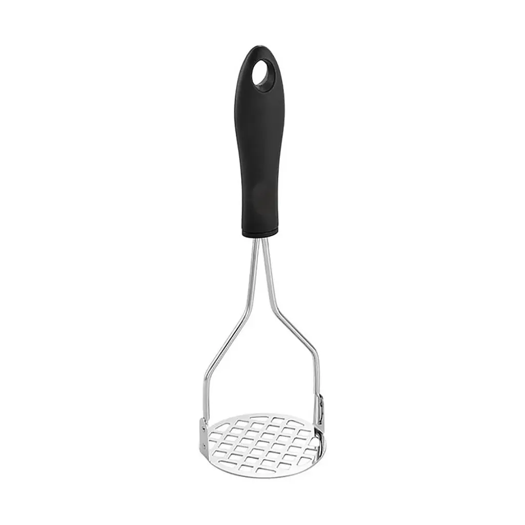 Товкачка картоплем'ялка для картоплі із пластиковою ручкою 23.5 см, Kitchen Master Чорний 87740 - фото 4