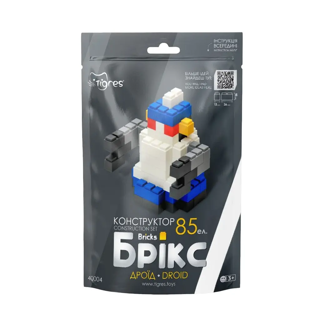 Конструктор Tigres Брікс Дроїд 85 елементів (40004) - фото 2
