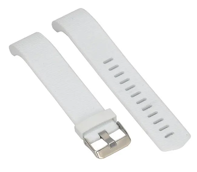 Силіконовий ремінець для фітнес браслета Fitbit Charge 2 L White - фото 4