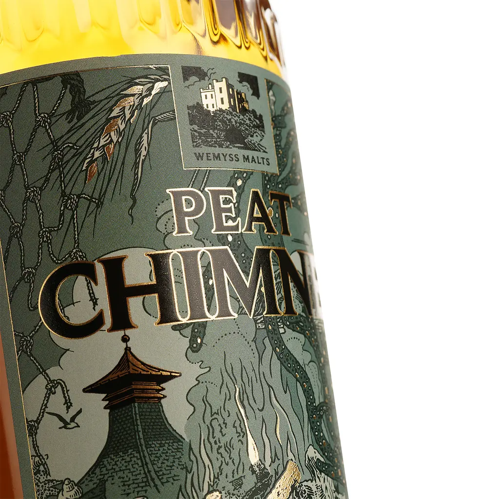 Виски Wemyss Malts Peat Chimney Blended Malt 46% 0.7 л в подарочной упаковке - фото 4