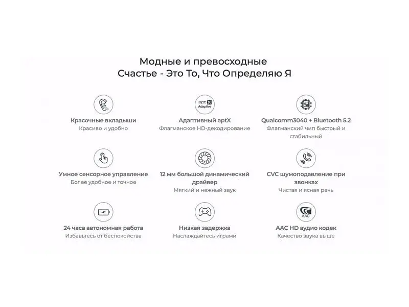 Навушники TWS (повністю бездротові) Haylou MoriPods T33 Blue - фото 4