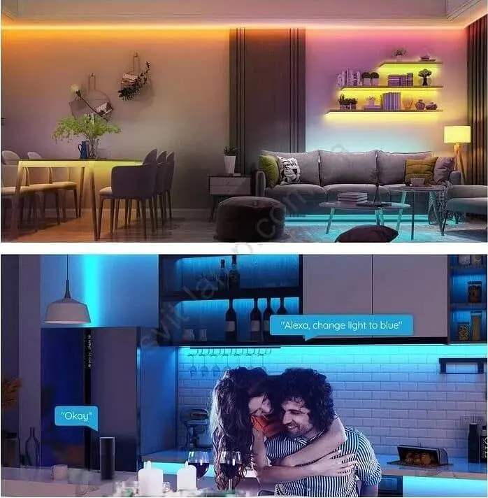 Умная светодиодная лента Govee H615A RGB Smart Wi-Fi + Bluetooth LED Strip Lights с микрофоном 5 м - фото 2