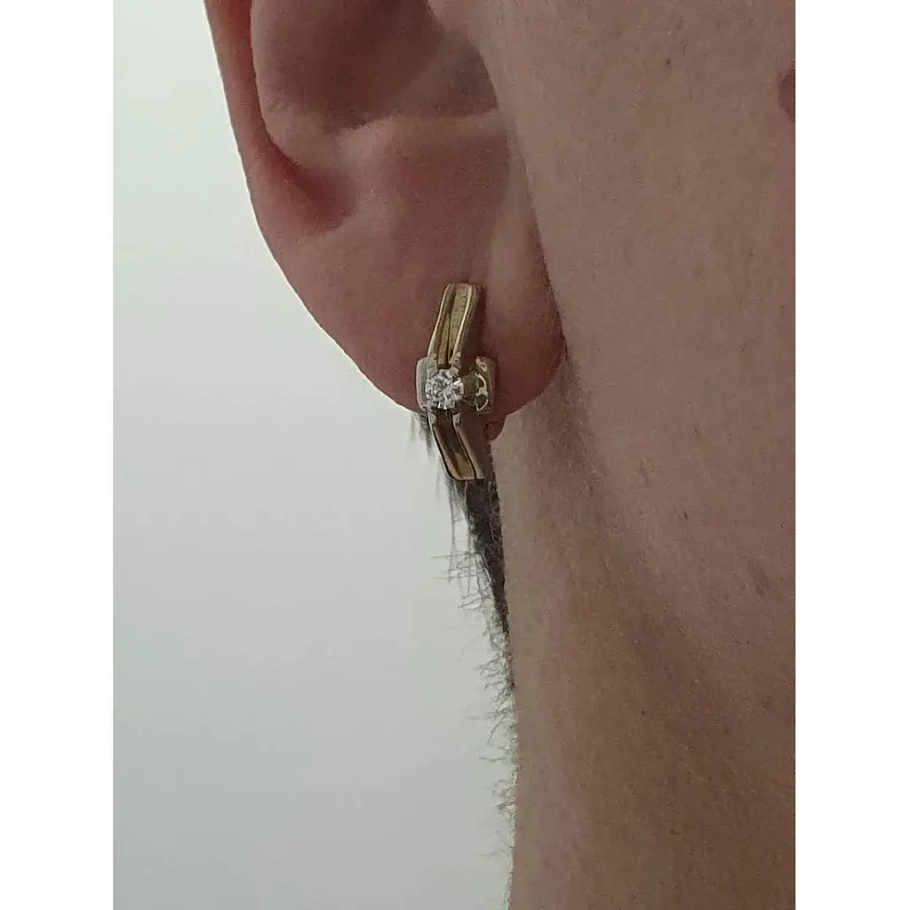 Золоті сережки Гаразд з діамантами. 303014 - фото 2