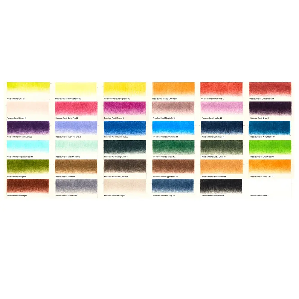 Набір кольорових олівців Procolour, 36 кольорів, металевий пенал Derwent (5028252514651) - фото 3