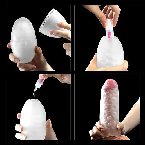 Мастурбатор-яйце Lovetoy Giant Egg Stamina Nodules Edition з рельєфом, 12 см (червоний) - фото 6