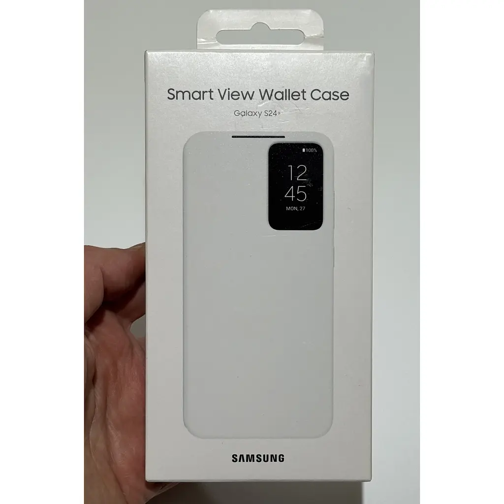 Оригинальный чехол-книжка Smart View Wallet Caseдля Galaxy S24 Plus White (S926) EF-ZS926CWEGWW - фото 10