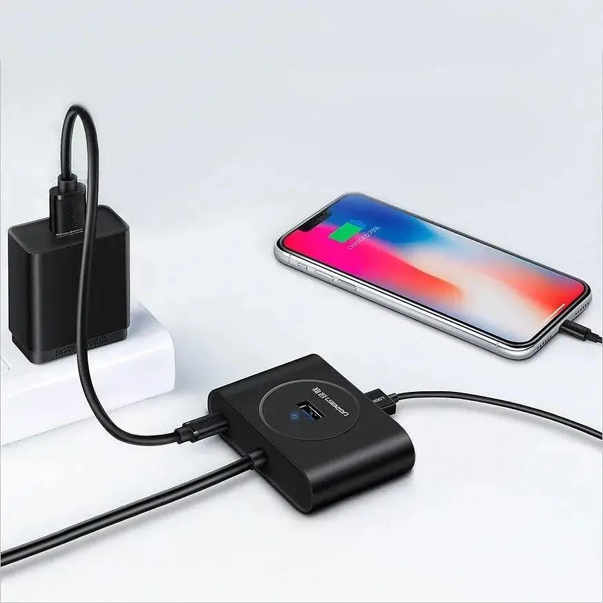 USB-Хаб Ugreen USB 3.0 Hub 0.5m (Black) (UGR-20290) - фото 4