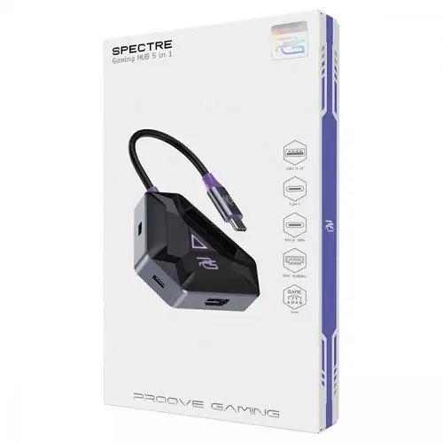 Хаб USB Gaming Spectre Dark Grey Proove teh0019593 - фото 3