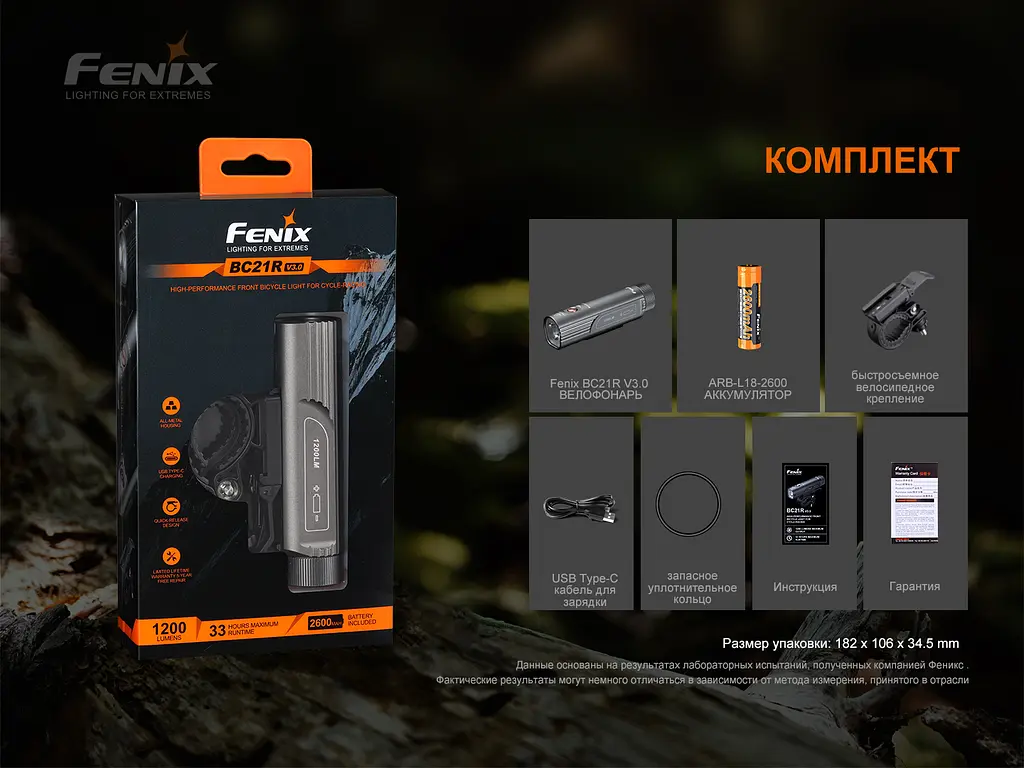 Велофара Fenix BC21R V3.0 - фото 21