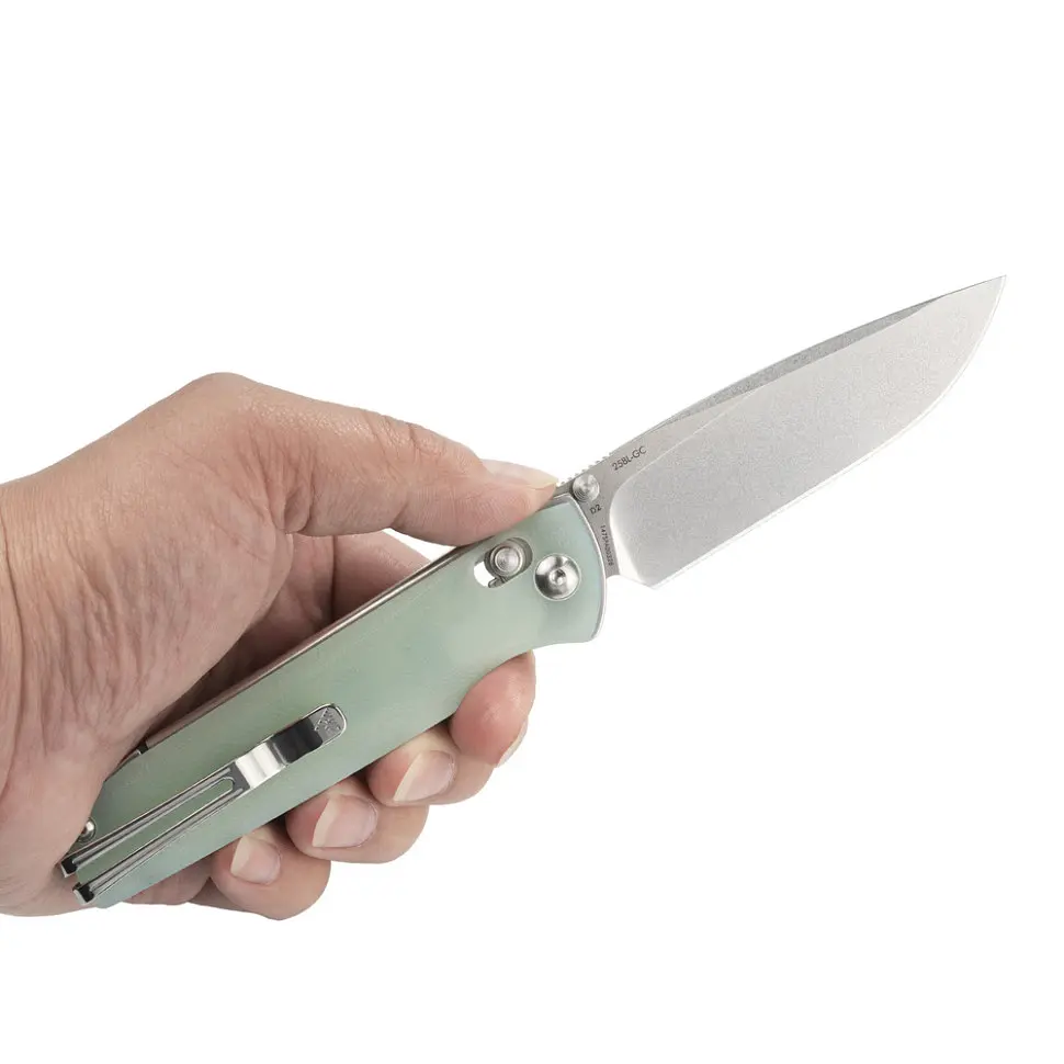 Ніж складаний SRM Terrier 258L-GC, напівпрозорий зелений - фото 9