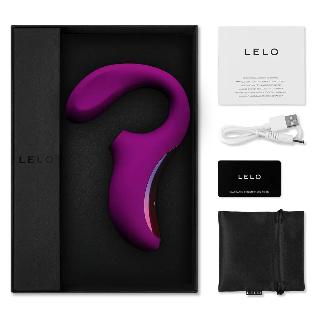 Кліторально-вагінальний звуковий стимулятор LELO Enigma Deep Rose Lelo SO8071 95386 - фото 5