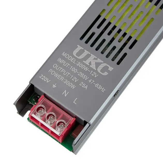 Блок живлення UKC model 300W-12V, 25 A, імпульсний блок живлення на 12 вольтів, адаптер живлення 12 В - фото 5