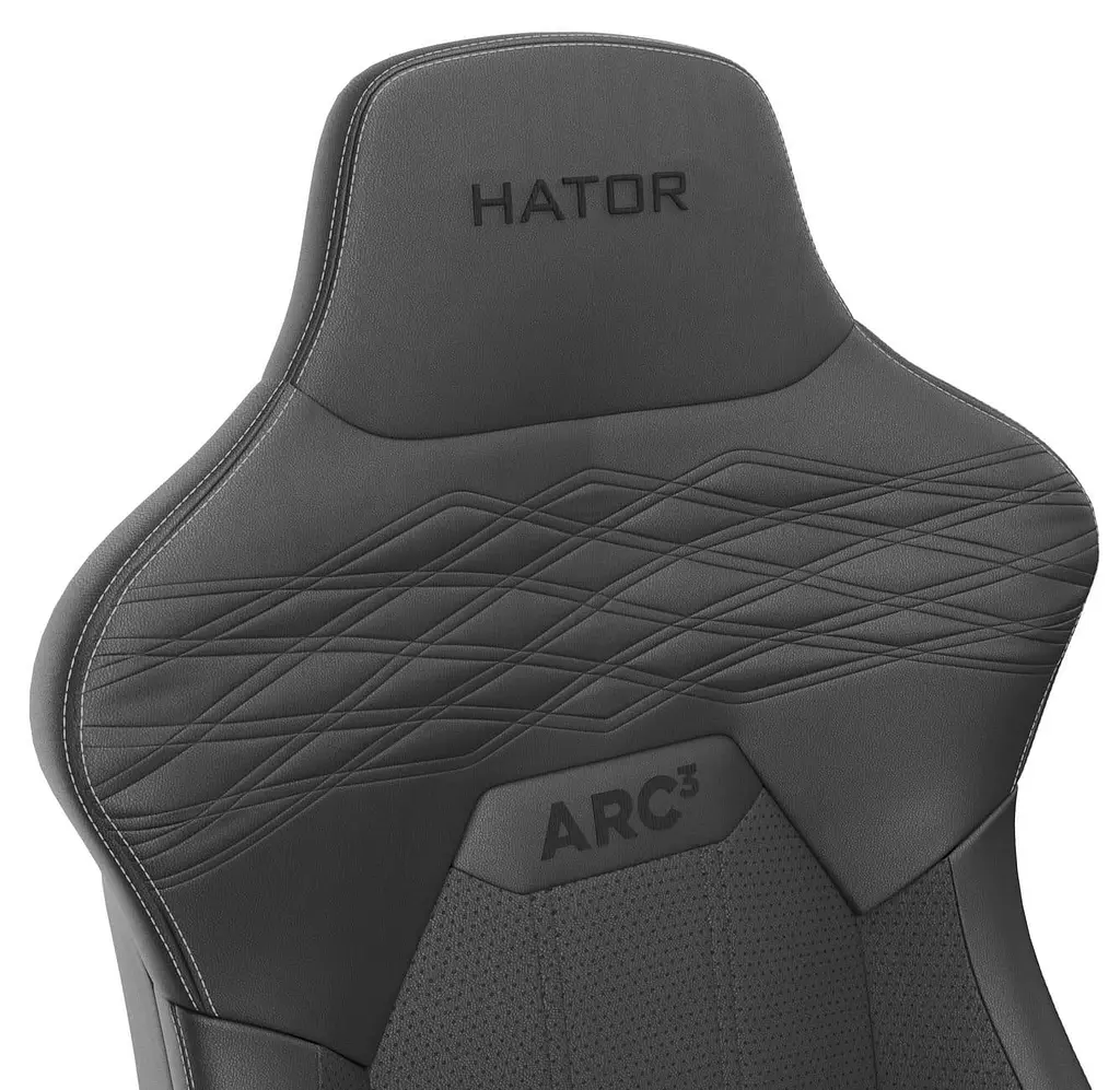 Ігрове крісло HATOR Arc 3 XL PU Black (HTC3400XL) - фото 11