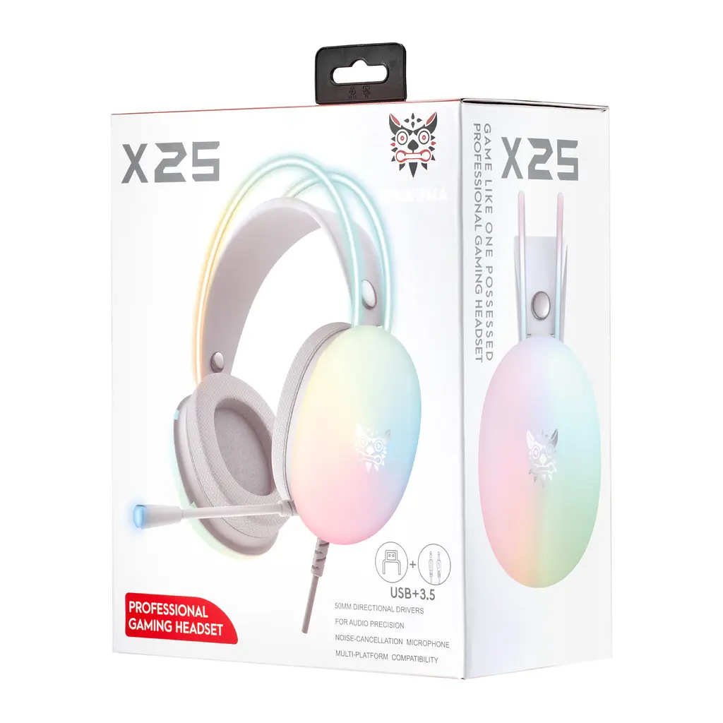 Наушники Onikuma X25 белые - фото 2