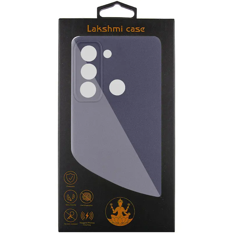 Чохол Lakshmi Silicone Cover Full Camera (AAA) для Tecno Pop 5 LTE Сірий / Dark Gray - фото 4
