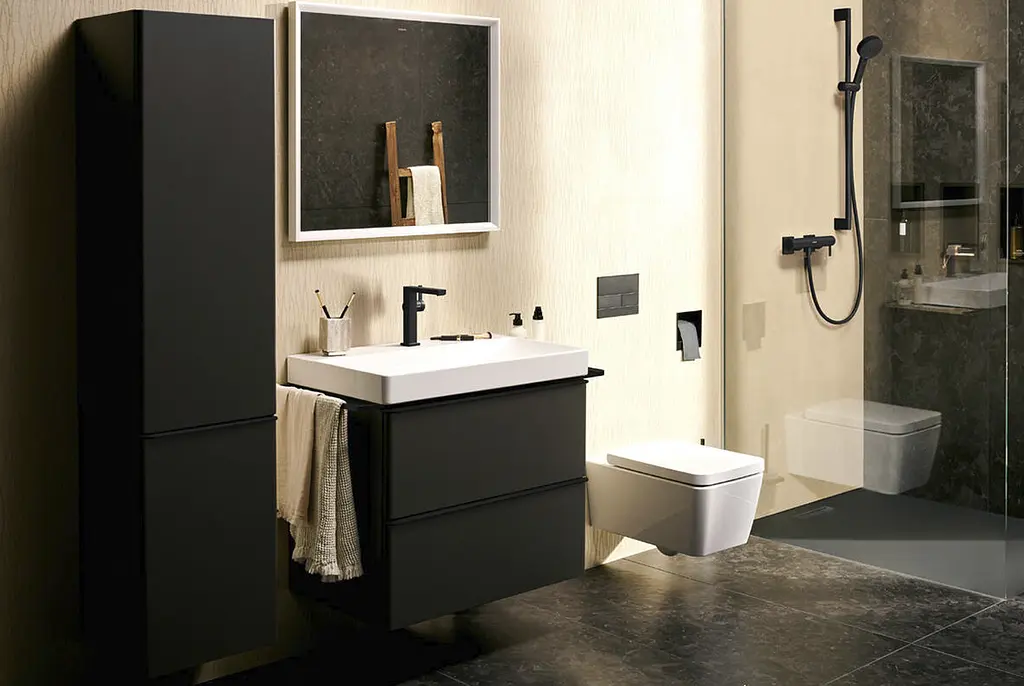 Змішувач для умивальника Hansgrohe Tecturis E CoolStart EcoSmart+ з д/к push-open matt black 73040670 - фото 2