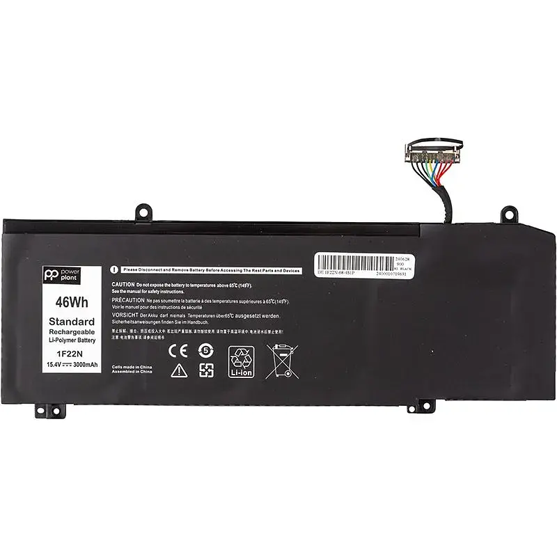 Акумулятор PowerPlant для ноутбуків DELL Alienware M15 R1 2018 (1F22N) 15.4V 3000mAh (NB441907) - фото 2