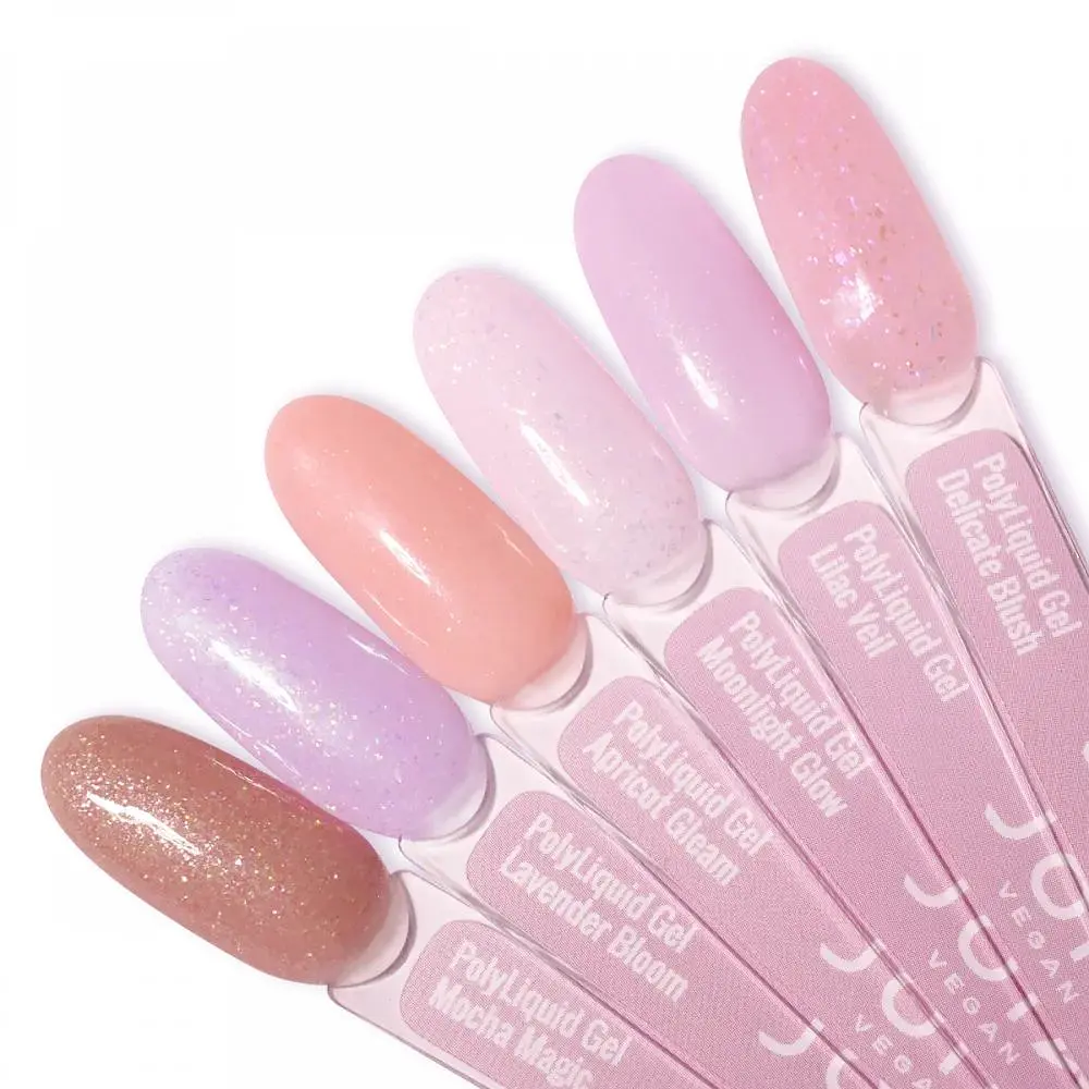 Рідкий гель для укріплення та моделювання PolyLiquid Gel 08 Lavender Bloom фіолетовий JOIA vegan 8 мл - фото 6