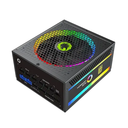 Блок живлення 1050 Вт, GameMax RGB1050 PRO, Black, модульний, 80+ Gold, Active PFC, 14 см з RGB підсвічуванням - фото 3