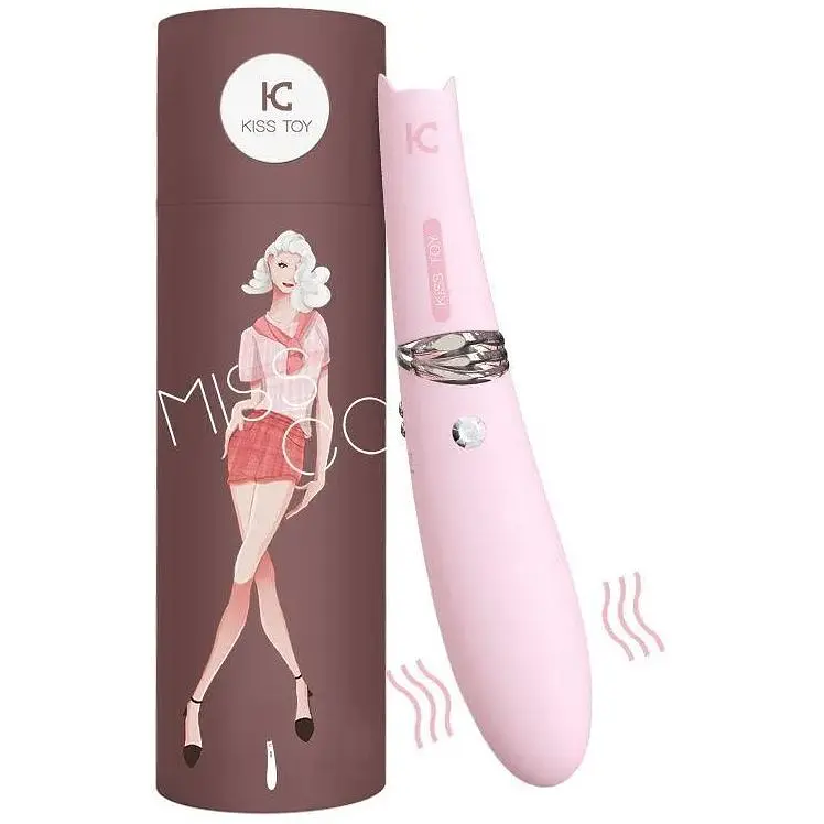 Вакуумний стимулятор із вібрацією KissToy Miss CC Розовий - фото 6