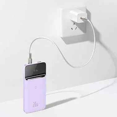 Портативна батарея Powerbank Baseus Wireless Charger Magnetic 10000 mAh 20W PPCX010005 Purple - фото 6