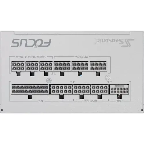 Блок живлення 1000 Вт, Seasonic Focus GX ATX 3.1, White, модульний (FOCUS-GX-1000-ATX31-WHITE) - фото 5