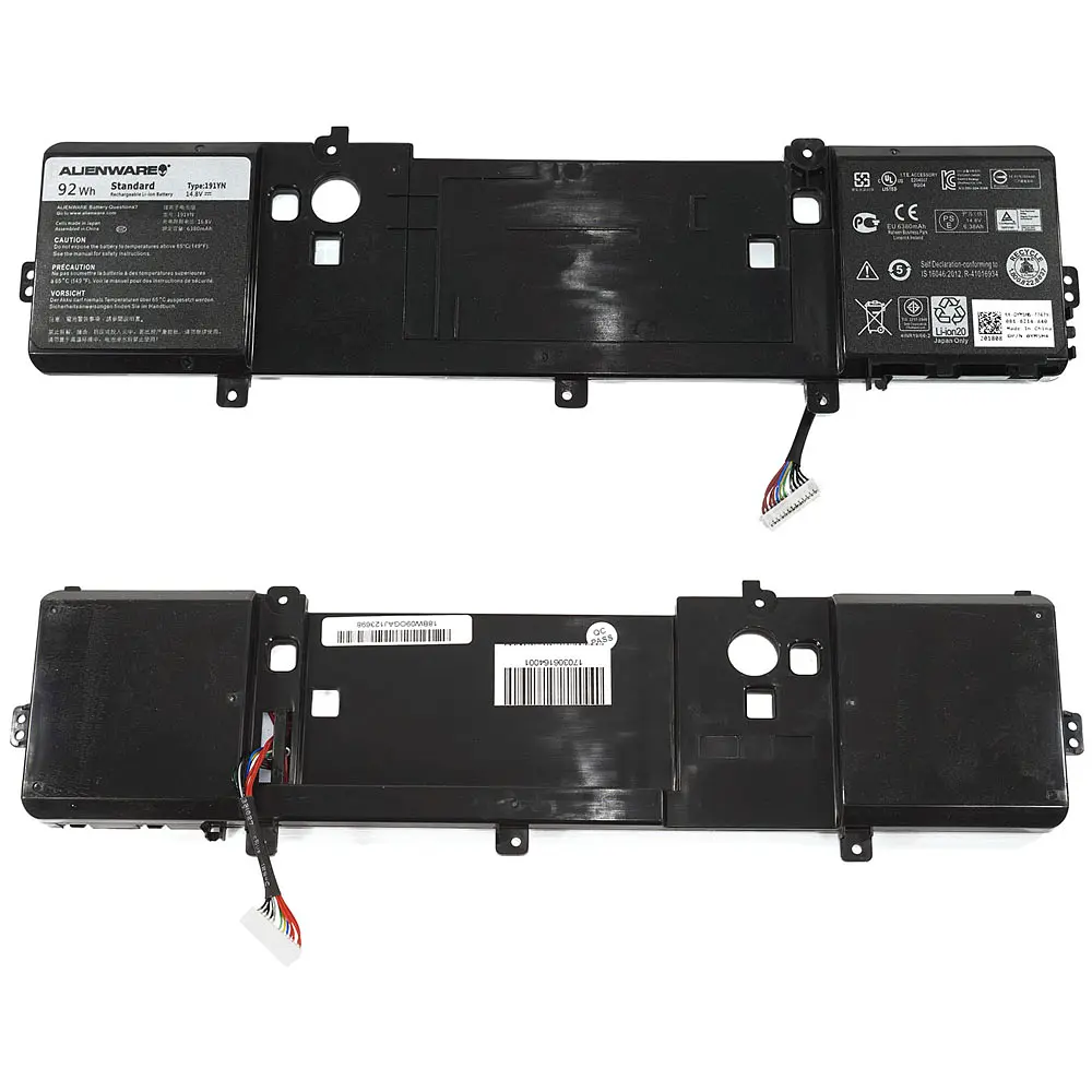 Акумулятор для ноутбука Dell 191YN (Alienware 15 R1, 15 R2 series) 14.8V 6300 mAh 92Wh Black - фото 2