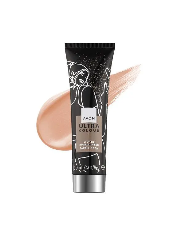 Рідкий хайлайтер для обличчя і тіла Avon Rose Quartz/Рожевий кварц 30 мл - фото 2