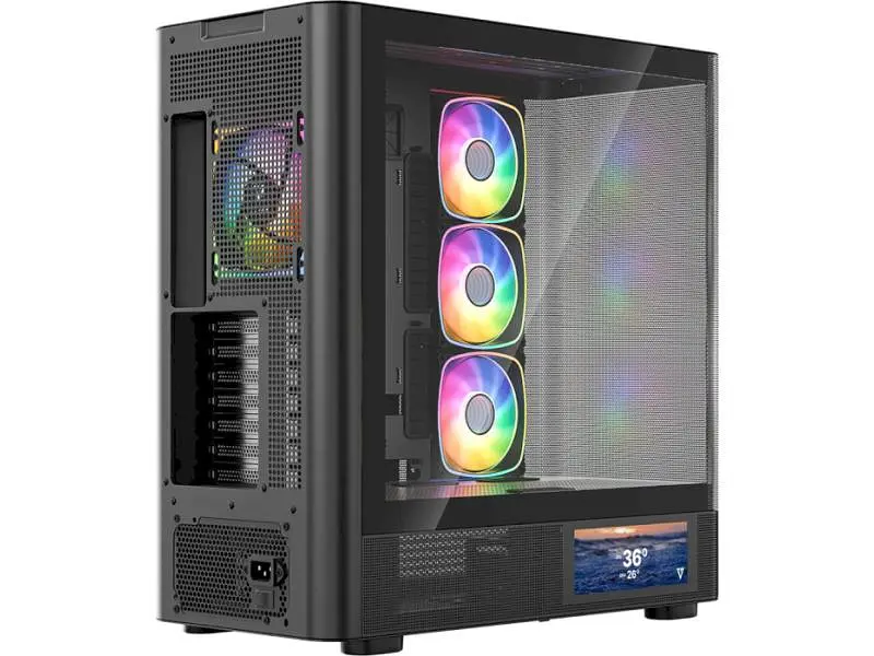 Корпус MODECOM VOLCANO AQ400 ARGB MIDI BLACK (MC-A-AQ400-4FA-B) - фото 4