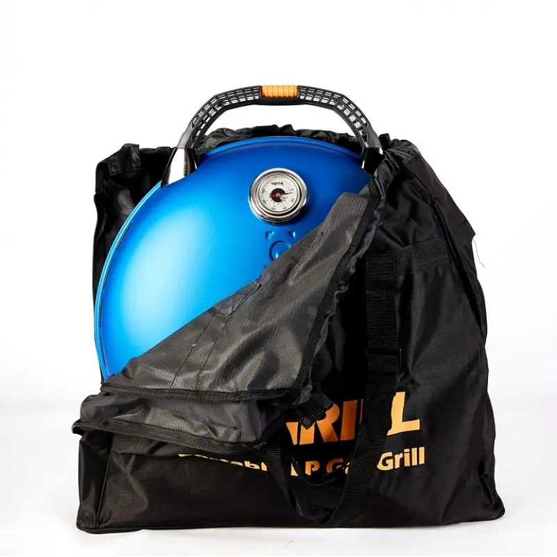 Портативный газовый гриль O-Grill 900 переносной, синий + шланг в подарок! - фото 7